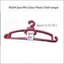 INOVA 6pcs Colour Plastic Hanger