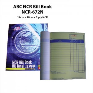 Bill Book NCR-672N