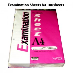 Examination Sheet 100's