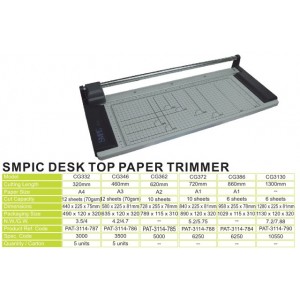 SMPIC Desk Top Paper Trimmer