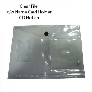 Clear Name card CD holder-01