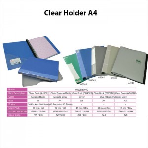 Clear Holder A4