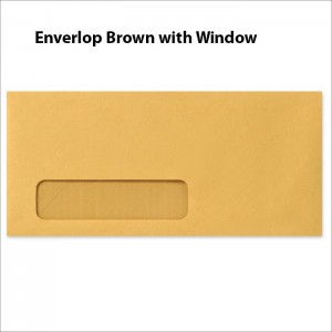 Envelop Brown Window