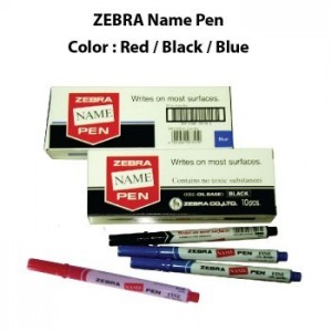 Zebra Name Pen