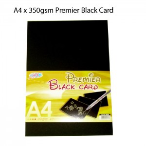 350 A4 Black Card