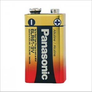 Battery 9V Panasonic Alkaline 