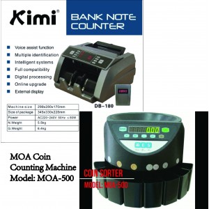 KIMI/MOA Note/Coin Counting Machine