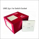 UMS 2gangx1way Switch Socket