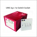 UMS 3gangx1way Switch Socket