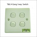 T&G 4gangx1way Switch Socket