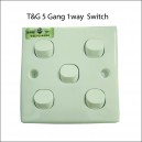 T&G 5gangx1way Switch Socket