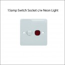 15amp 1gang Switch Socket with Neon Light