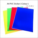 A4 Colour PVC Sticker