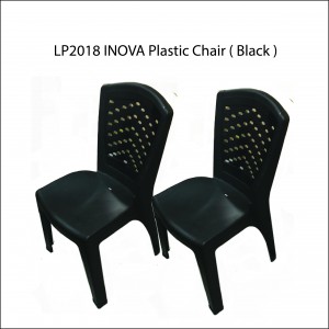 LP-2018 INOVA Black Plastic Chair