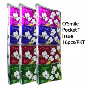 O'Smile Pocket Tissue 16pcs/Pkt