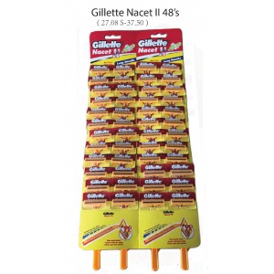 48pcs Gillette Nacet II Razor