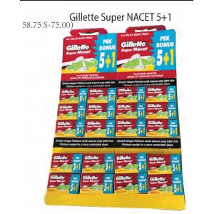 Gillette Super Nacet 5+1 Razor Blade