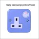 13amp Metal Casing 3pin Switch socket