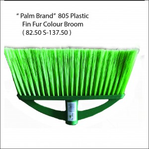 805 Plastic Fin Fur Colour Broom