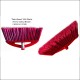 802 Fin Fur Plastic Colour Broom
