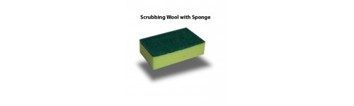 Scrubbing Wool with Sponge